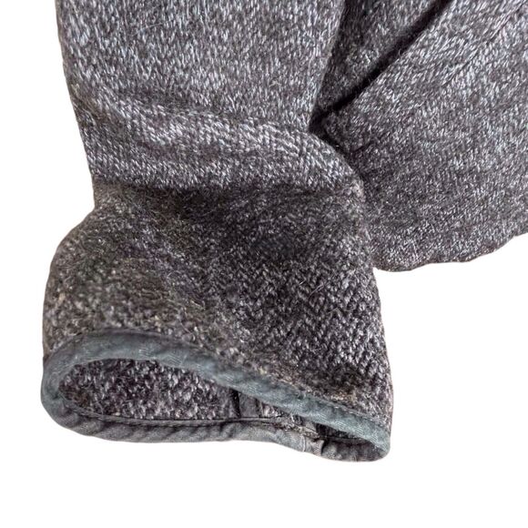 SEE BY CHLOE Herringbone Collarless Jacket US Size 4 Wool Alpaca Blend Gray EUC - Picture 11 of 16